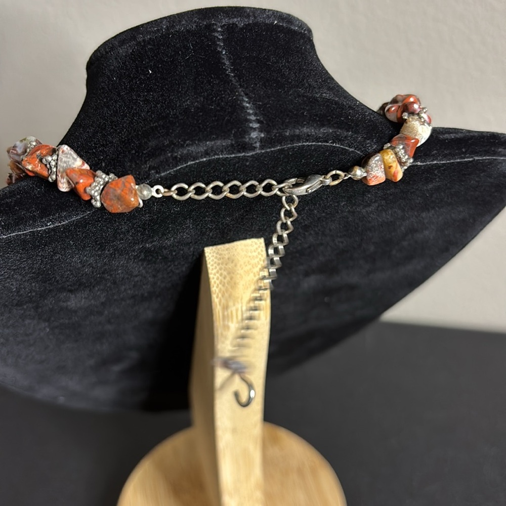 Gemstone Sunstone Chip-Bead Boho Toggle Closure N… - image 8